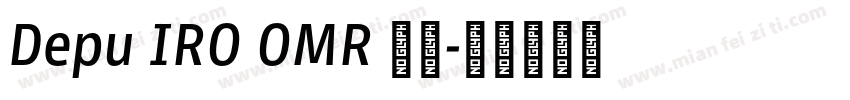 Depu IRO OMR 下载字体转换